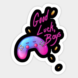 Girls Got Game - Good Luck, Boys Sticker